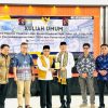 Respon ASTRO-ECO-TOURISM Rektor ITERA Lampung Prof.Dr.I Nyoman Pugeg Aryanta sambut Bupati Pasaman dalam Kuliah Umum