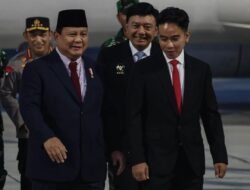 Senyuman Kebahagiaan Menyambut Kedatangan Kembali Bapak Presiden Prabowo Subianto