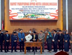 DPRD Gelar Paripurna Pengumuman Wako – Wawako Lubuklinggau Terpilih