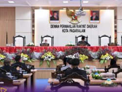 Rapat Paripurna XI sidang ke-3 DPRD Pagar Alam Jawaban Pandangan Umum Fraksi-Fraksi Tentang KUPA dan PPAS-P 2025