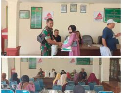 Kelurahan Kepanjin Salurkan Bantuan Pangan Beras Bulog Gratis Ke 81 KPM Bersama TNI AD