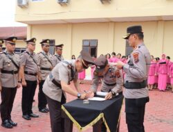 Kapolres Pimpin Sertijab Delapan Pejabat Polres Taput