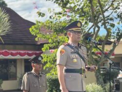 Kapolres Pagaralam AKBP Januar Kencana Setia Persada, Pimpin Upacara Hari Juang Polri, Teguhkan Semangat Pengabdian