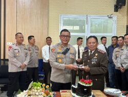 Kapolres Pagaralam AKBP Januar Kencana Setia Persada, S.I.K Bersama Jajaran Sambangi Kejaksaan Negeri di HUT ke-80