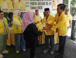 HUT ke-61 DPD Partai Golkar Lahat Adakan Pasar Murah dan Cek Kesehatan Gratis