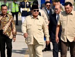 Prabowo Tiba di Tanah Air Usai Hadiri KTT Perdamaian Mesir, Disambut Menhan Sjafrie di Halim