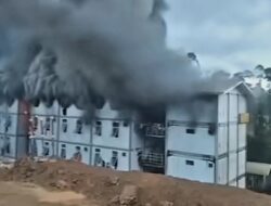 Kebakaran di Jantung Proyek IKN, Hunian Pekerja Konstruksi Hangus Terbakar