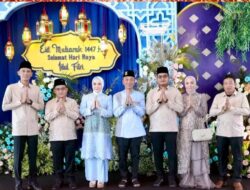 Hadiri Open House Idul Fitri 1447 H Gubernur Sumsel, Bupati Bersama Wabup Muratara