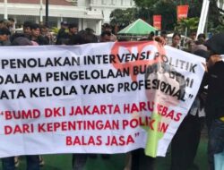 BUMD DKI ‘Disandera’ Politik? Massa Tuntut Bersih-Bersih PD Pasar Jaya