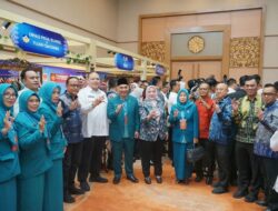 Bupati Hj Ratna Machmud danTim Penggerak PKK Hadir Pembukaan HKG PKK Ke-54 dan Rakerda Dekranasda Sumsel