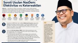 Rio Rama Baskara Soroti Usulan NasDem: Efektivitas vs Keterwakilan