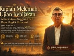 Rupiah Melemah, Ujian Kebijakan: Antara Skala Anggaran Dan Daya Ungkit Ekonomi