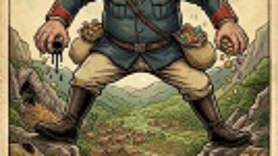 Gambar Ilustrasi Kolonial mengangkangi negeri liliput