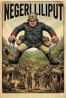 Gambar Ilustrasi Kolonial mengangkangi negeri liliput