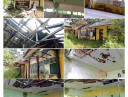 Memprihatinkan : KBM Aktif, Gedung Sekolah Ambruk, Dinas Pendidikan Sumenep Tidur Pulas