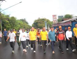Rangkaian Hari Jadi Kabupaten Lahat ke-157, Kapolda Sumsel Irjen. Pol. Dr. Sandi Nugroho. S.I.K. SH. M.Hum Buka Car Free Day