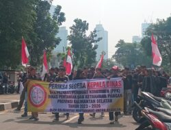 Demo di KPK, KMPPN Minta Dugaan Monopoli Proyek Dinas Pertanian Kalsel Diusut