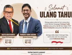 Dasco Ucapkan Selamat Ulang Tahun kepada Purbaya Yudhi Sadewa dan Hasto Kristiyanto