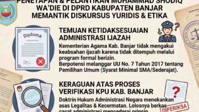 Urgensi Integritas Dokumen PAW DPRD Banjar: Antara Cacat Prosedural dan Konsekuensi Yuridis