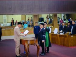 Paripurna Istimewa Pelantikan PAW Anggota DPRD Musi Rawas