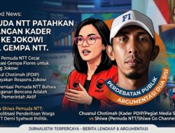 Pemuda NTT Ini Patahkan Serangan Kader PDIP ke Jokowi Soal Gempa NTT