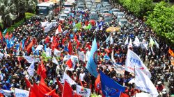50 Ribu Buruh Bergerak di Jakarta, Polisi Siapkan Rekayasa Lalu Lintas